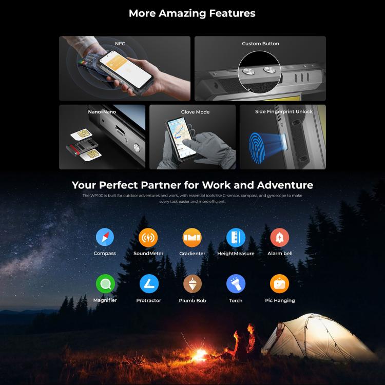 Oukitel WP100 Laser Rangefinder features