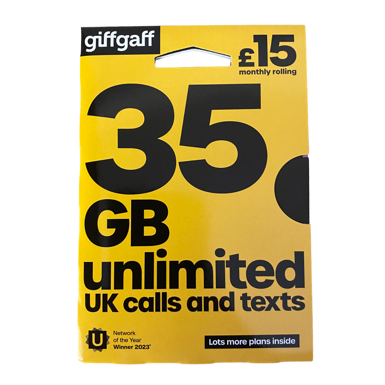 giffgaff Pay As You Go Sim Card - £15