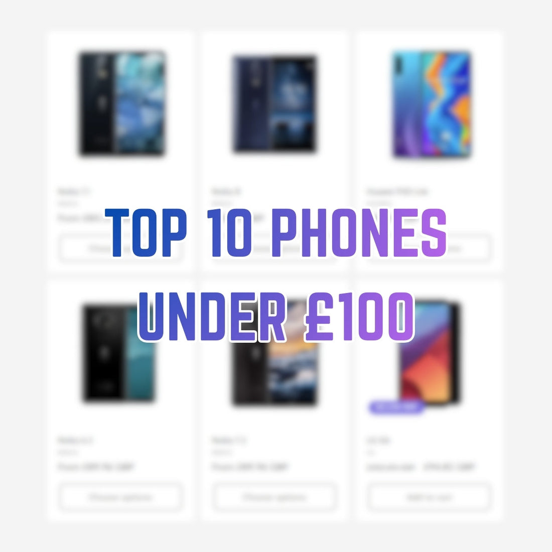Top 10 Phones Under £100 in 2026