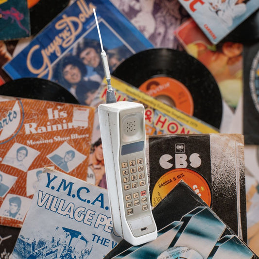 What were mobile phones like in the 1980s?