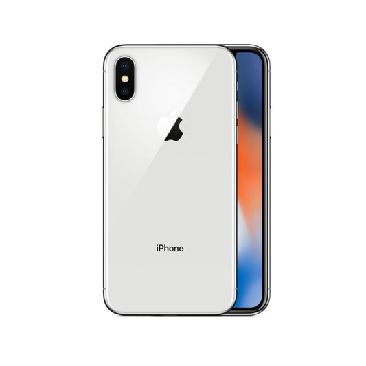 White iPhone X on a white background