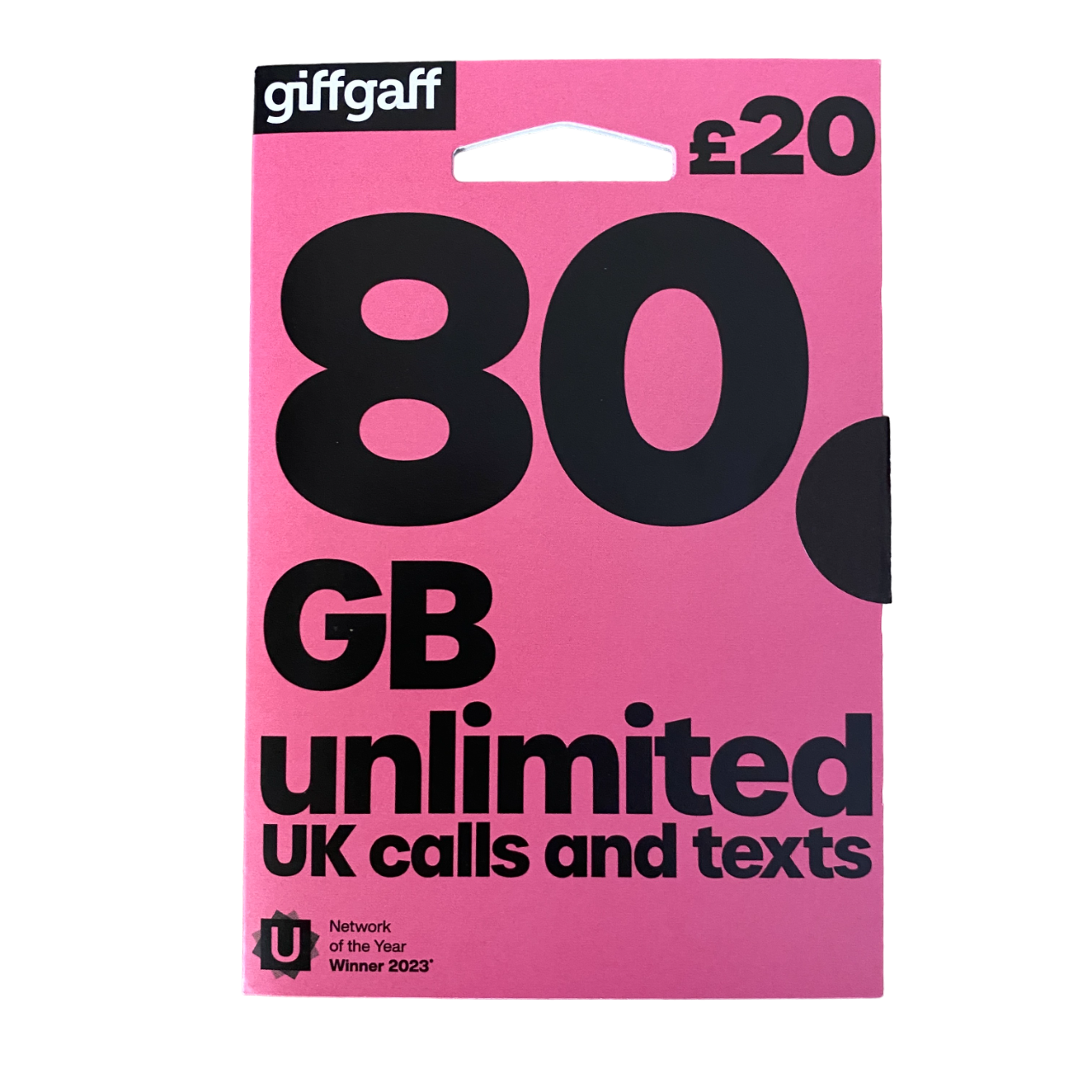giffgaff Pay As You Go Sim Card - £20
