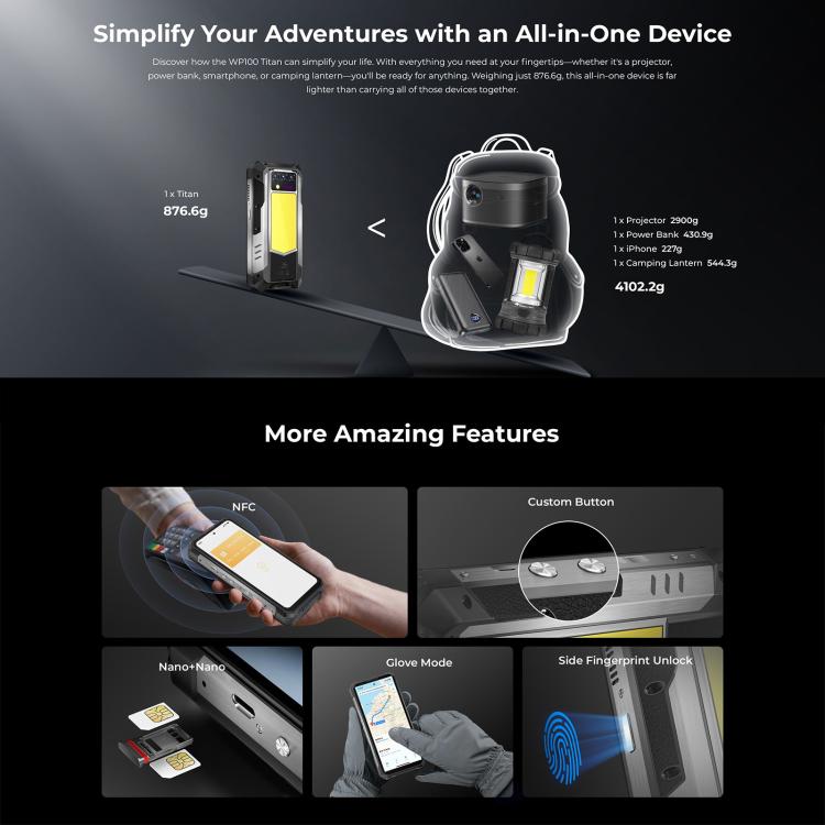 Oukitel WP100 TITAN NFC all in one