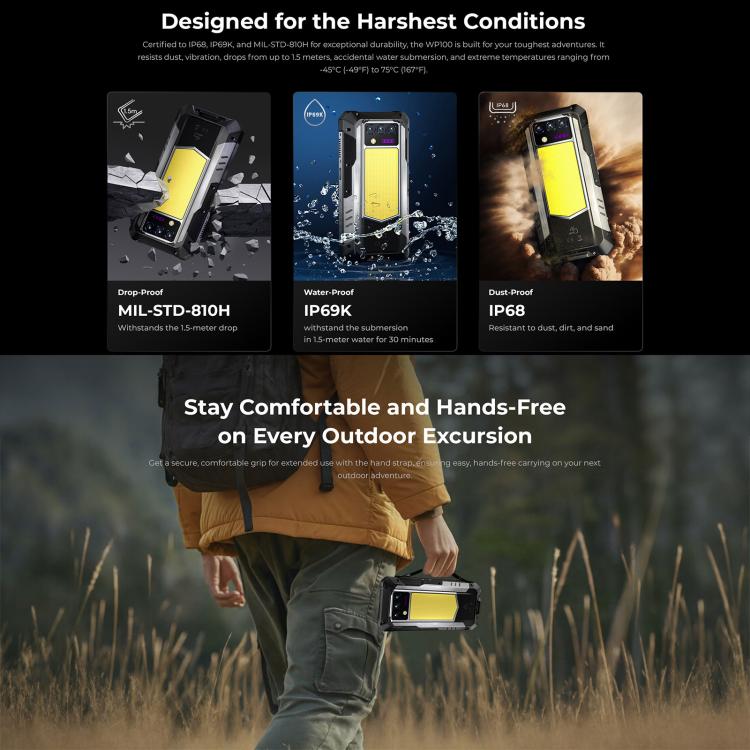 Oukitel WP100 Laser Rangefinder rugged phone