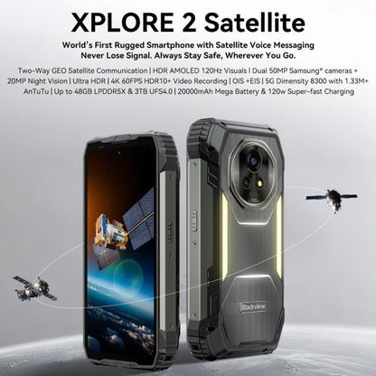 Blackview XPLORE 2 Satellite first rugged smartphone