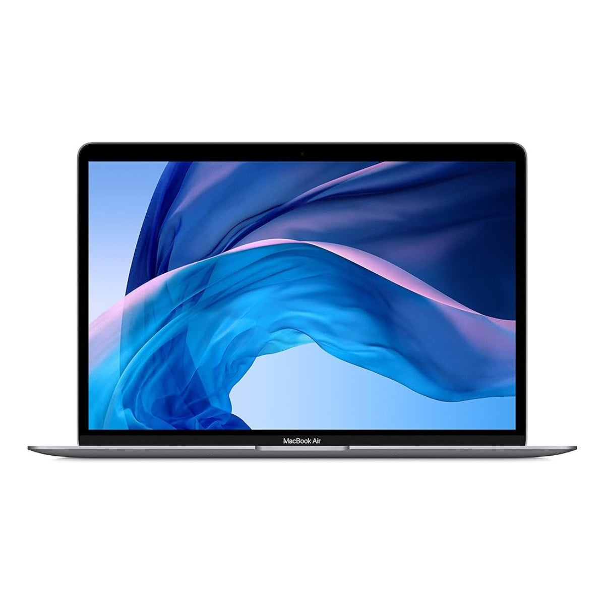 MacBook Air 13  laptop with a colorful display on a white background