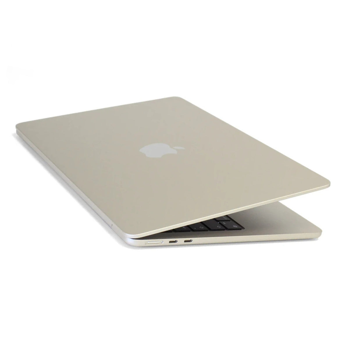 Beige laptop with Apple logo on a white background MacBook Air 13 (2022)
