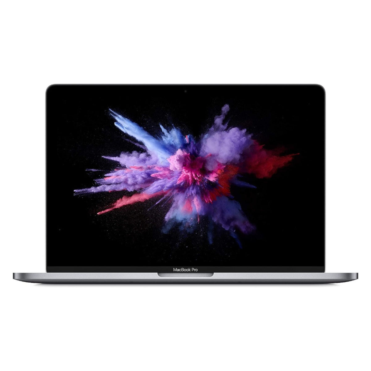MacBook Pro 13 (2018) with colorful abstract design on the screen