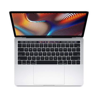 Macbook Pro 13 2017 laptop with a colorful display on a white background