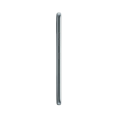 Silver LG V30 smartphone on a white background