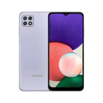 Samsung Galaxy A22 phone purple violet