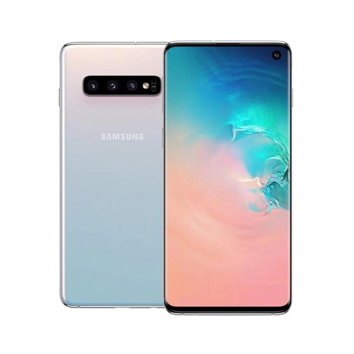 Samsung Galaxy S10 smartphone prism white