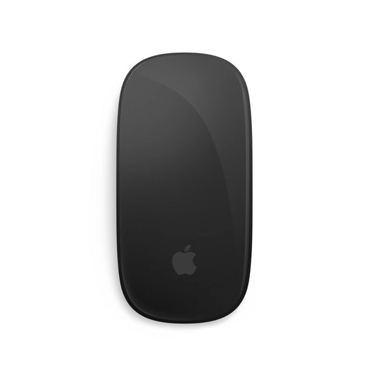 Black Apple Magic Mouse (4th Gen) on a white background