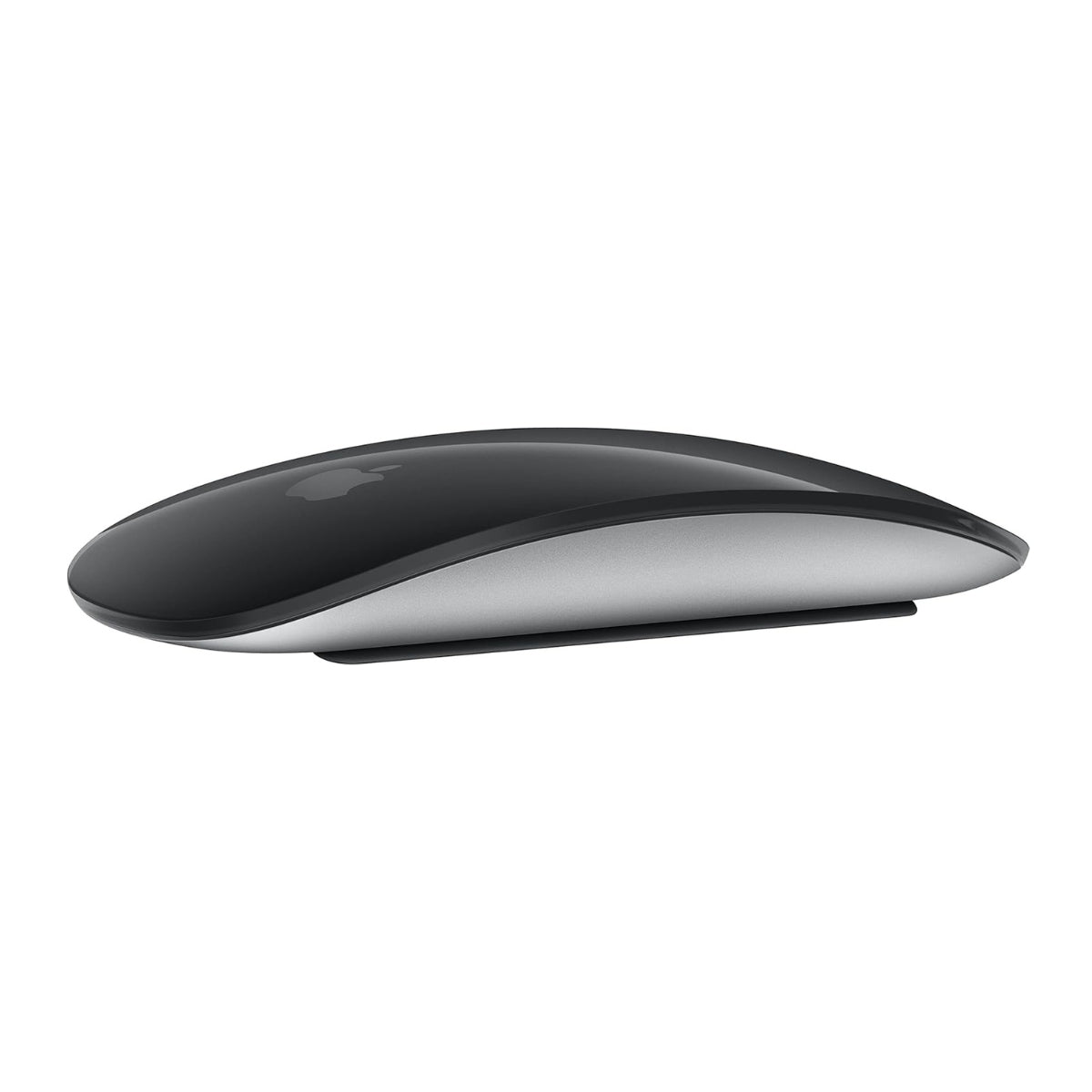 Black Apple Magic Mouse (4th Gen) on a white background