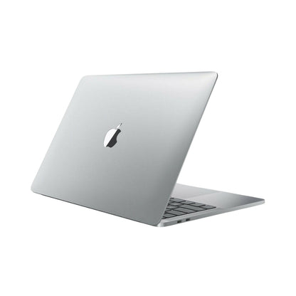 Silver MacBook Pro 13 2017 laptop with Apple logo on a white background