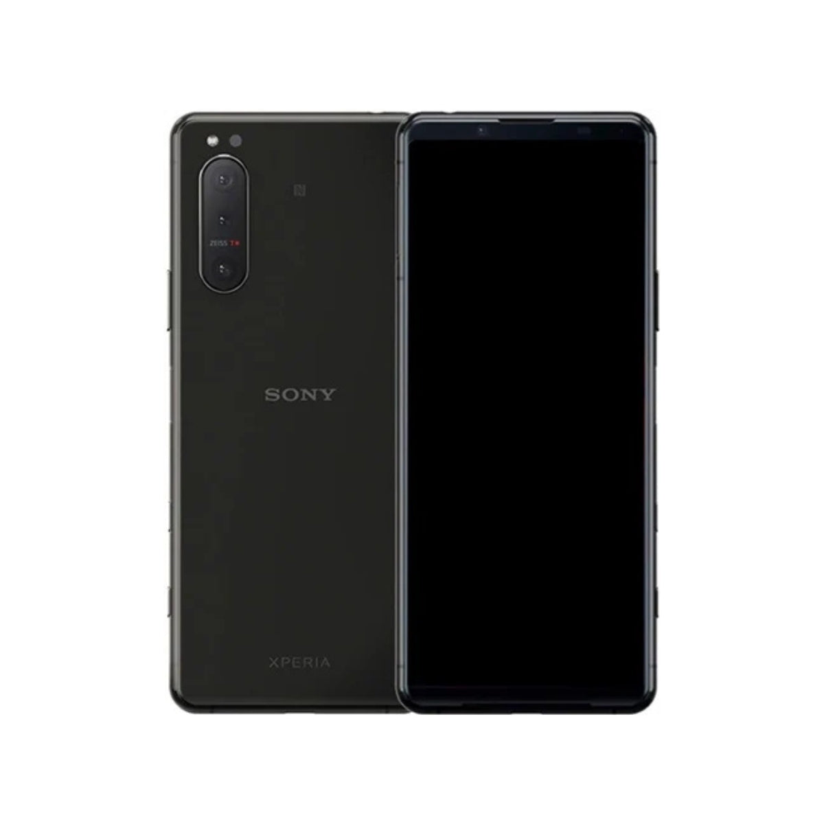 Sony Xperia 5 II in black front and back