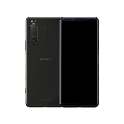 Sony Xperia 5 II in black front and back