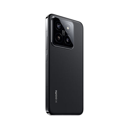 Black smartphone Xiaomi 14 on a white background