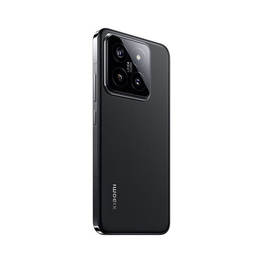 Black smartphone Xiaomi 14 on a white background